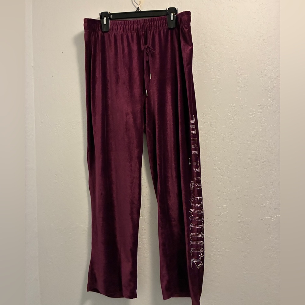 Juicy Couture OG Big Bling Velour Track Pants